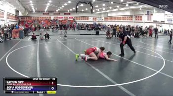 142 lbs Round 1 - Kayden Sipp, 2 Tuff Gym Wrestling Club vs Sofia Hoegemeyer, Wrestling With Character