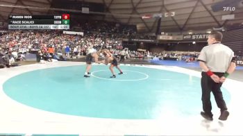 Boys 2A 157 lbs Semifinal - Race Scalici, W. F. West vs Ruben Rios, Toppenish