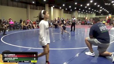 70 lbs Cons. Round 1 - Jackson Keith, Mighty Warriors vs Eli Carrico, Irish Wrestling Club