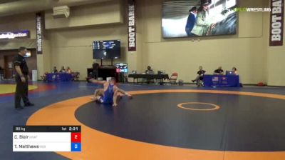 86 kg Con 16 #2 - Chasen Blair, Unattached vs Tyler Matthews, Indiana University