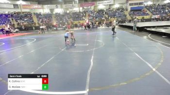 61 lbs Semifinal - Killian Collins, Severance WC vs Delaney McGee, Fort Lupton