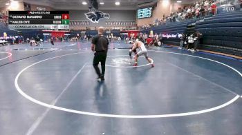 138 lbs Consolation 5th - Kaleb Dye, Keller Central vs Octavio Navarro, El Paso Hanks