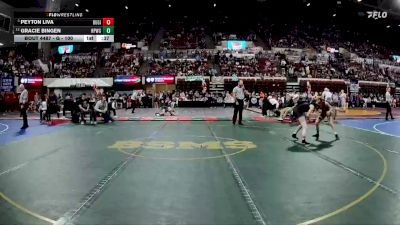 G - 100 lbs Cons. Round 5 - Gracie Bingen, Huntley Project (Worden) Girls vs Peyton Liva, Butte Girls