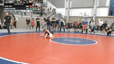 82 lbs Cons. Rd Of 16 - Drew Rhoten, Falls Academy vs Axel Cox, St. Maries Wrestling Club