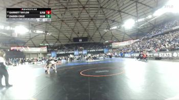 Boys 4A 126 lbs Champ. Round 1 - Garrett Taylor, Glacier Peak vs Zaiden Cruz, Skyline