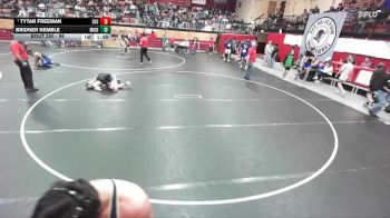 98 lbs Quarterfinal - Tytan Freeman, Shelley vs Bridger Kemble, Middleton