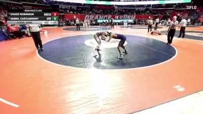 3A 120 lbs Cons. Semi - Chazz Robinson, Flossmoor (Homewood-F.) vs Jamiel Castleberry, Oak Park (O.P.-River Forest)