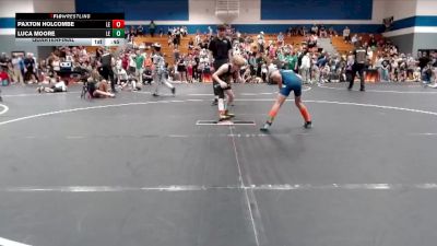 70 lbs Quarterfinal - Paxton Holcombe, Carolina Reapers vs Luca Moore, Legacy Elite Wrestling Club