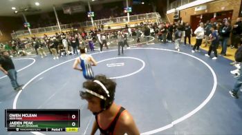 126 lbs Cons. Round 4 - Owen McLean, Deer Park vs Jaiden Peak, West Valley (Spokane)