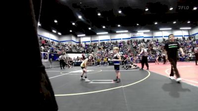 49 lbs Semifinal - Keelin Roberts, Little Axe Takedown Club vs Weston Whitehead, Standfast