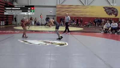 133 lbs Champ. Round 2 - Isaiah Maldonado, North Iowa Area Community College vs Brody Neighbor, Coe