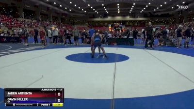 113 lbs Semifinal - Jaden Armenta, CO vs Gavin Miller, OK