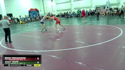 175 lbs Round 7 (8 Team) - Wyatt Tramp, Capitian Nebraska (A Team) vs Brody Perzanowski, S.E.O. Wrestling Club- Blue