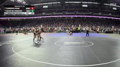 D1-120 lbs Cons. Round 1 - Jacob Mc Kimmons, Farmington HS vs Cameron Leone, Warren Mott HS