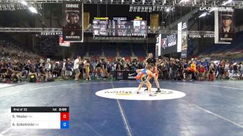 94 lbs Rnd Of 32 - Sianna Mader, Minnesota vs Alexandra Szkotnicki, Maryland