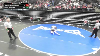 5A 132 lbs Champ. Round 1 - Brody Vogelsberg, Spanish Fork vs Jack Webster, Bountiful