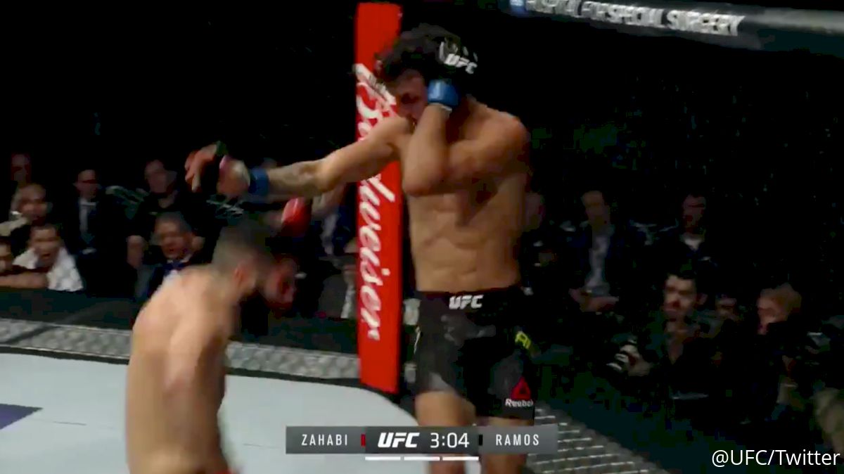 Watch: Ricardo Ramos Knocks Aiemann Zahabi Out Cold With Elbow At UFC 217