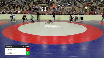 68 lbs Semifinal - Sebastian Hyatt, John Wayne Corcoran Wrestling Association vs Landon Light, Pedraza Wrestling