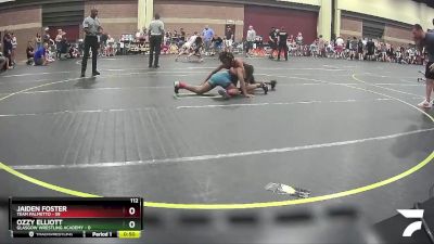 112 lbs Round 1 (4 Team) - Jaiden Foster, Team Palmetto vs Ozzy Elliott, Glasgow Wrestling Academy
