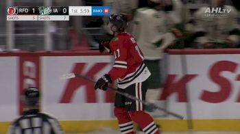 Chicago Blackhawks Prospect Oliver Moore Scores Shows Off Speed For First Professional Goal