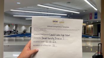 Land O' Lakes High School [Small Varsity] 2022 UCA & UDA December Virtual Regional