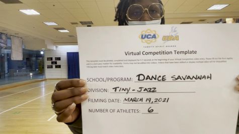 Dance Savannah Busy Bees [Tiny - Jazz] 2021 UCA & UDA March Virtual Challenge