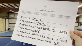 East Celebrity Elite [L1.1 Youth - PREP] 2021 Varsity Virtual Competition Series - Prep & Novice I