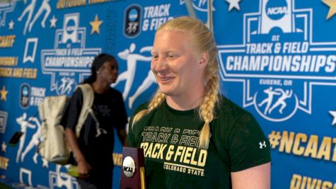 Maya Lesnar Reacts to Winning First NCAA Shot Put Championship