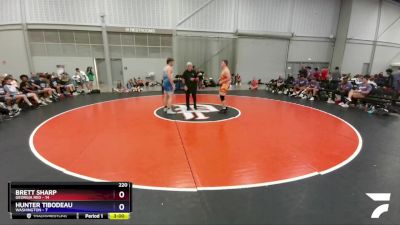 220 lbs 4th Wrestleback (16 Team) - Brett Sharp, Georgia Red vs Hunter Tibodeau, Washington