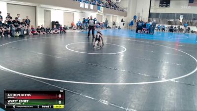 45 lbs Semis (4 Team) - Ashton Bettis, BHVPP vs Wyatt Ebnet, Holdingford