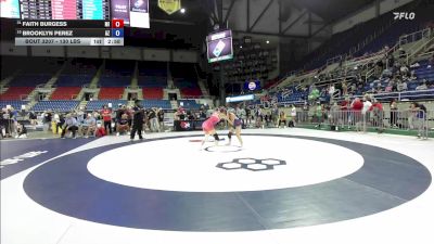 130 lbs Cons. Quarters - Faith Burgess, MI vs Brooklyn Perez, AZ