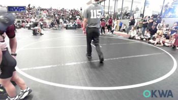 52 lbs Semifinal - Baker James, Blaine County Grapplers vs Easton Rojo, Hennessey Takedown Club