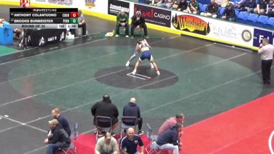 124 lbs Round Of 32 - Anthony Colantuono, Council Rock South vs Brooks Burmeister, Penn Trafford