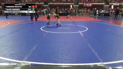 57 lbs Champ. Round 2 - Gunnarr Rolston, Kalispell Wrestling Club vs Blake Swensen, Top Of The Rock