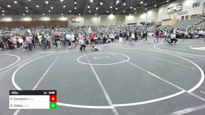 46 lbs Quarterfinal - Preston Escobedo, Small Town Grims vs Gary Oakes, Gladiator Wrestling