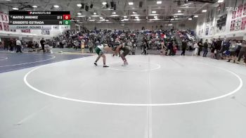 Boys 215 lbs Champ. Round 1 - Eriberto Estrada, Pajaro Valley Boys vs Mateo Jimenez, Saint Francis Boys