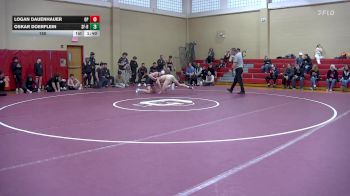 150 lbs Day 2 (round 5) - Oskar Doerflein, St. Francis B vs Logan Dauenhauer, Orchard Park