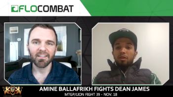 Lion Fight 39: Amine Ballafrikh Expects Fireworks Against Dean James