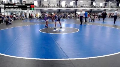 Silver 285 lbs Cons. Round 1 - Anthony Soto, Wisconsin-Whitewater vs Lex Coleman-Tunsil, Hawkeye Community College