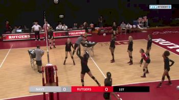 Navy vs Rutgers | Big Ten Women's Volleyball