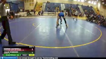 160 lbs Round 2 (8 Team) - Dominic Bambinelli, Roundtree Wrestling Academy vs Chase Mcbroom, Attack