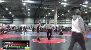 132 lbs Champ. Round 1 - Kaden Rice, Higher Calling Wrestling Club vs Carter Davis, Kellam Mat Rats