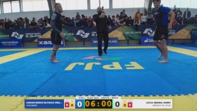 LUCCA AMARAL NARDY vs LUENAN MARCO DE PAULA VIRGILINO 2026 FPJJ Circuito Paulista NO GI Etapa 3