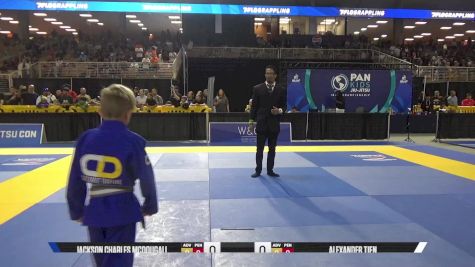 Alexander Tjen vs Jackson Charles McDougall 2025 Pan Kids Jiu-Jitsu IBJJF Championship