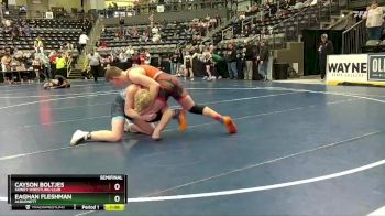 Semifinal - Cayson Boltjes, Sidney Wrestling Club vs Eaghan Fleshman, Alburnett