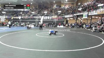 144 lbs Quarterfinal - Reid Griffiths, Herington HS vs Axton Vice, Leon Bluestem HS