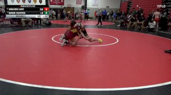 138 lbs Round 2 - Eddie Hoopes, Louisa-Muscatine vs Gracen Lust, PCM, Monroe