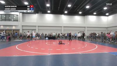 77 lbs Quarters - Austin Karlen, Florida Heatwave vs Asher Askew, Rabbit Wrestling Club