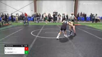 98 lbs Prelims - Nickolas Clayton, High Point vs Ryan Lambert, Pemberton