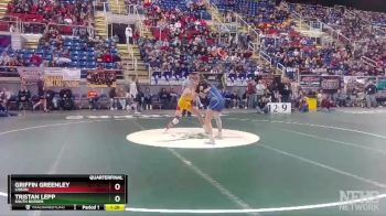 126 lbs Quarterfinal - Tristan Lepp, South Border vs Griffin Greenley, Lisbon